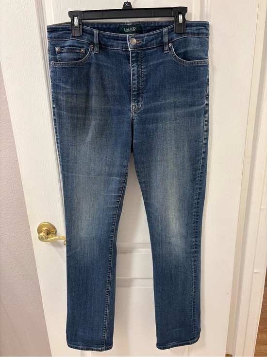 Lauren Ralph Lauren Denim - Lauren Ralph Lauren Women’s Straight Leg Jeans in Blue Wash 12